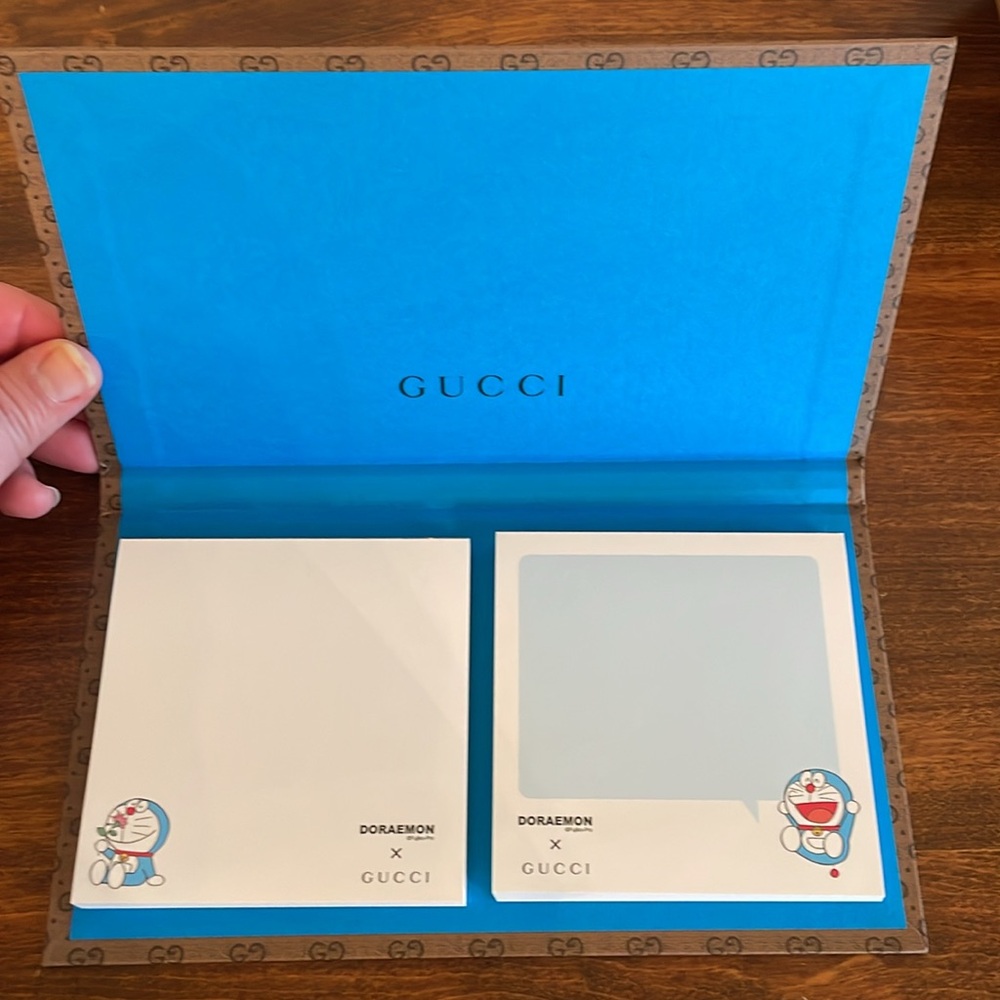 Gucci Doraemon Sticky Notes NEW